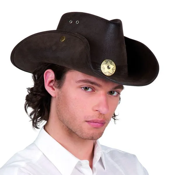 Jourdefete Chapeau Shérif Luxe Adulte