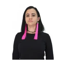 Jourdefete Boucles D'Oreilles Franges - Rose