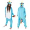 Jourdefete Déguisement Kigurumi Licorne Bleue - Taille M