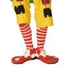 Jourdefete Chaussettes Rayées De Clown Blanc/Rouge