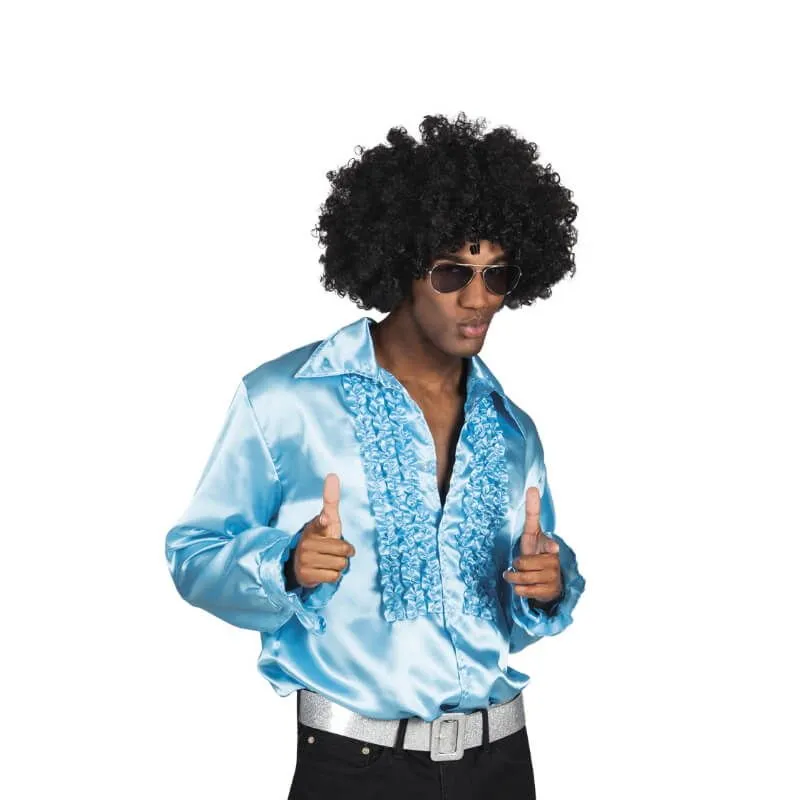 Jourdefete Chemise Disco Ă Froufrous Taille L - Couleur Au Choix