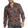 Jourdefete Chemise Hippie à Fleurs - Homme - Taille Au Choix