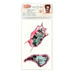 Jourdefete Tatouage Temporaire Adulte - Cicatrices Bionique