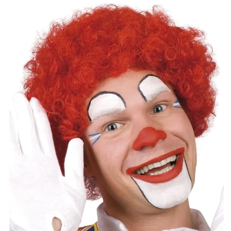 Jourdefete Perruque De Clown - Adulte - Rouge