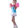 Jourdefete Costume Cheerleaders Femme Rouge Et Bleu - Taille Au Choix