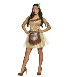 Jourdefete Déguisement Adulte - Indienne Robe Tutu - Taille Au Choix