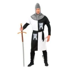 Jourdefete Déguisement De Chevalier Médiéval Blanc Pour Homme - Taille Au Choix