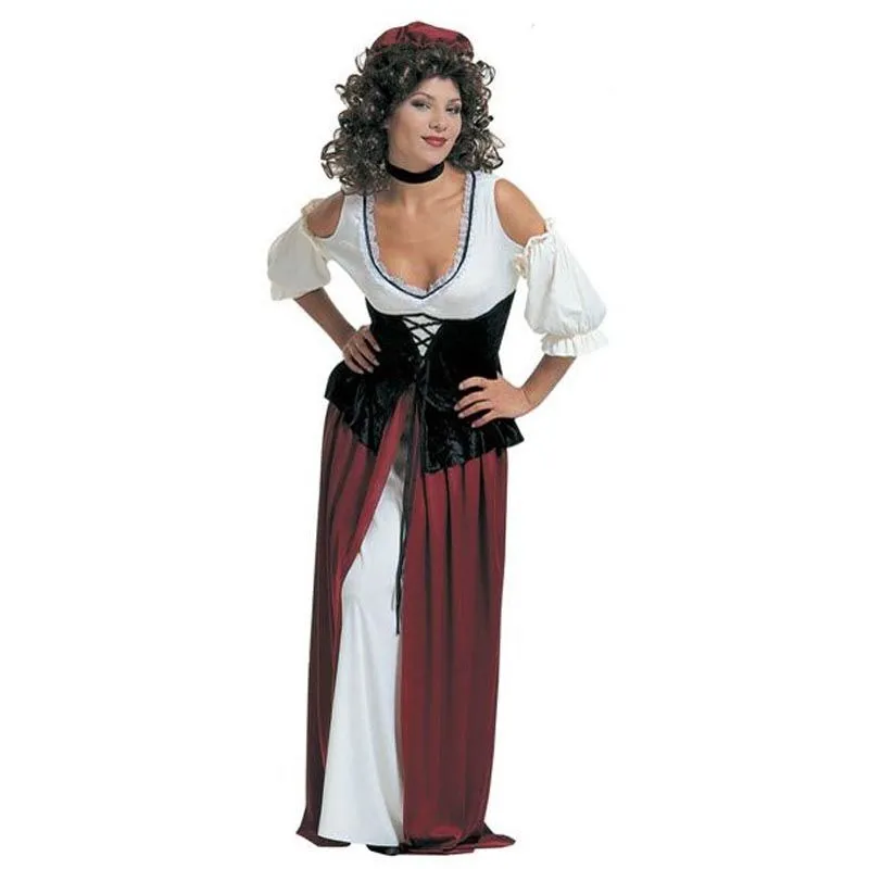 Jourdefete Déguisement Femme Aubergiste Médiévale