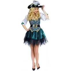 Jourdefete Déguisement Femme - Pirate Boucanière Angélique - Taille Au Choix