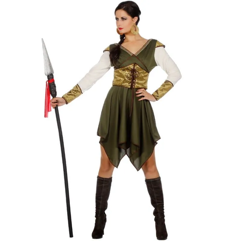 Jourdefete Déguisement Femme - Robe De Châtelaine Courte - Taille Au Choix