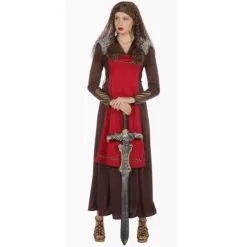 Jourdefete Déguisement Femme - Robe Viking - Taille Au Choix