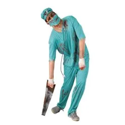 Jourdefete Déguisement Halloween De Chirurgien Zombie - Taille Au Choix