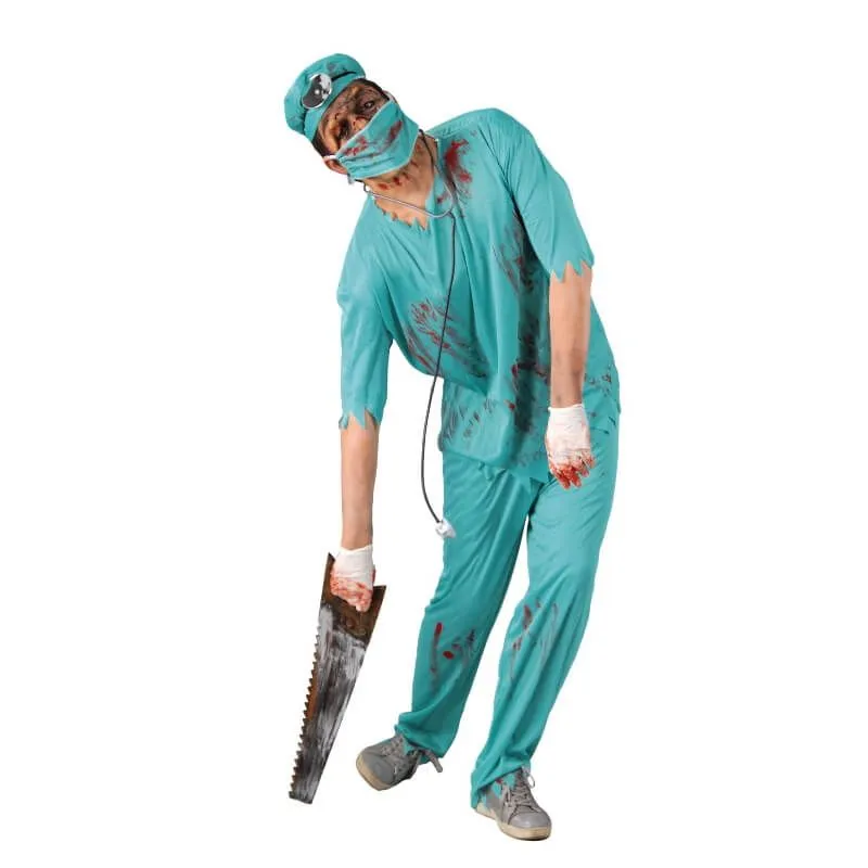 Jourdefete Déguisement Halloween De Chirurgien Zombie - Taille Au Choix