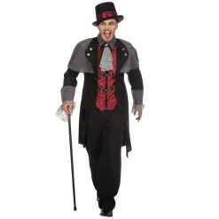 Jourdefete Déguisement Homme - Manteau Vampire Steampunk - Taille Au Choix
