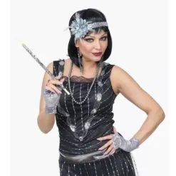 Jourdefete Kit D'accessoires Femme Charleston - Gris