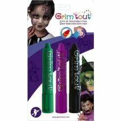 Jourdefete Pack De 3 Sticks De Maquillage Soricère Vampire Grim'Tout