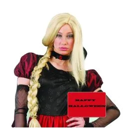 Jourdefete Perruque Natte Blonde Aux Araignées Femme