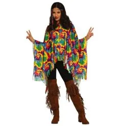 Jourdefete Poncho Hippie Avec Bandeau Pour Femme