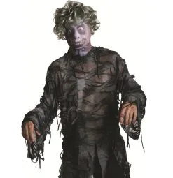 Jourdefete Cagoule Zombie Avec Perruque