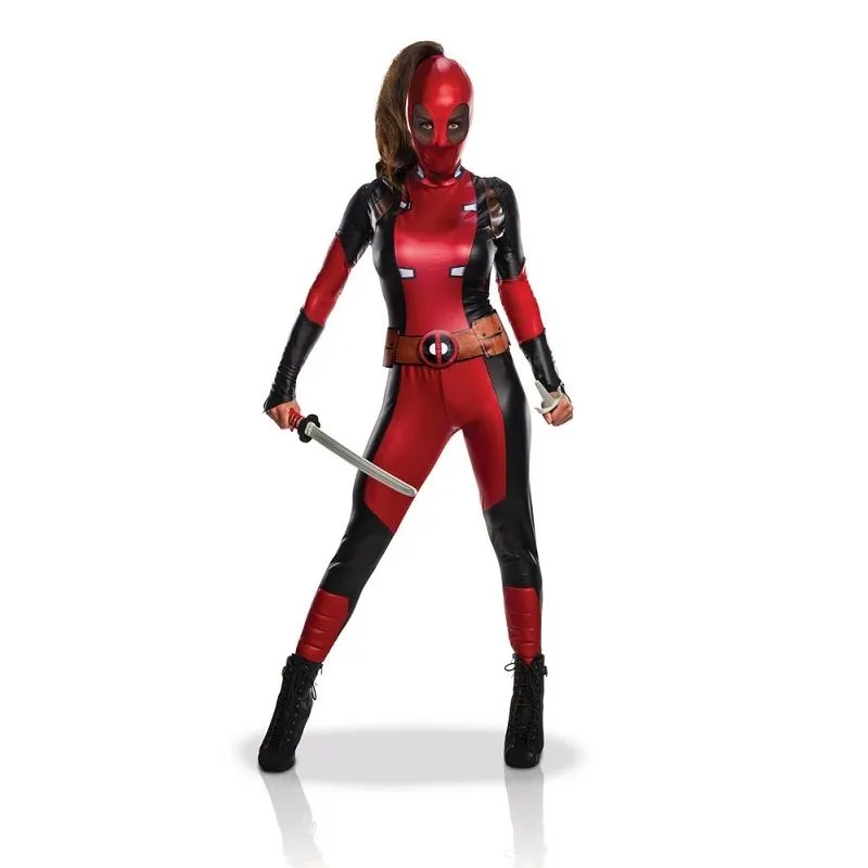 Jourdefete Déguisement Deadpool Femme - Taille Au Choix