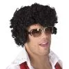 Jourdefete Perruque Rock'n'Roll Homme Noire