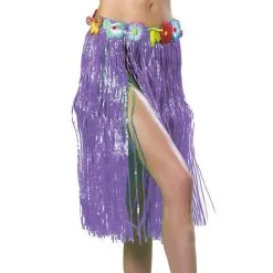 Jourdefete Jupe Hawaïenne Violet 80 Cm