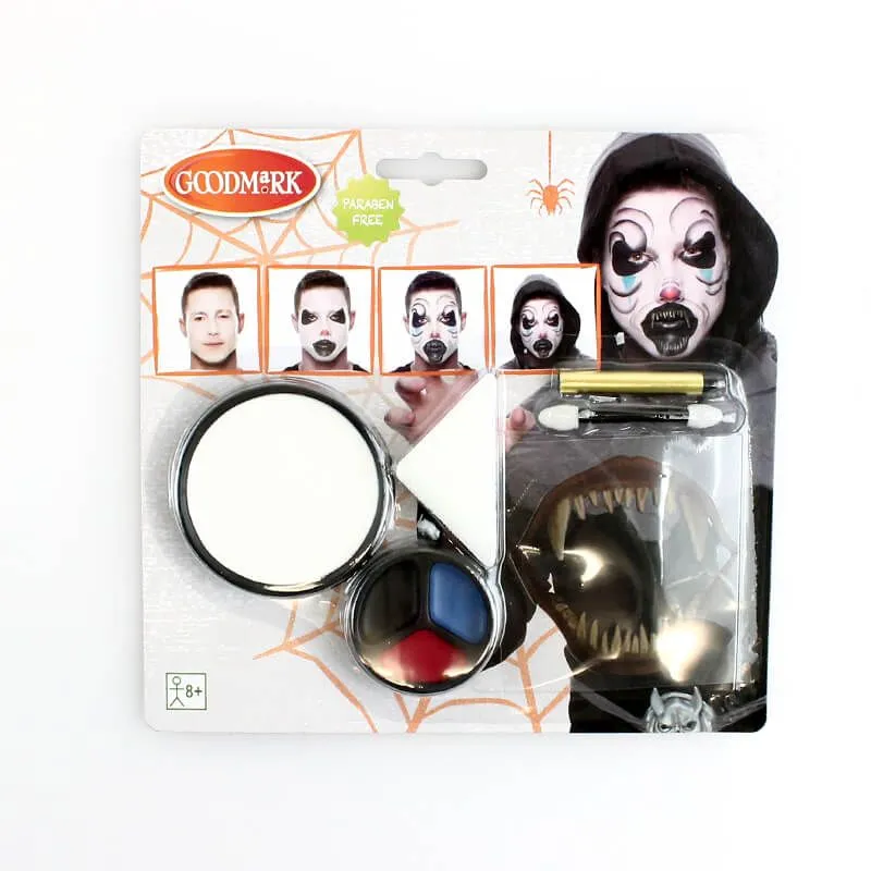 Jourdefete Kit Maquillage Clown Monstrueux - Adulte