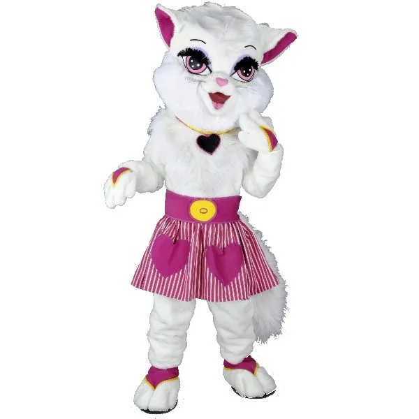 Jourdefete Mascotte Chat Kitty Rose