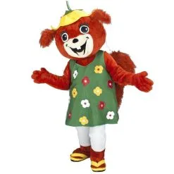 Jourdefete Mascotte Écureuil Sandy Jardinière