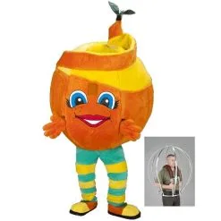 Jourdefete Mascotte Fruit Orange