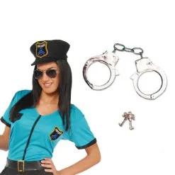 Jourdefete Menottes Métal Policier