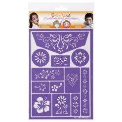 Jourdefete Pochoir Fleurs Grim'Tout