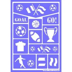 Jourdefete Pochoir Sport Grim'Tout