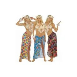 Jourdefete Paréo Hawaïen Femme - Coloris Au Choix
