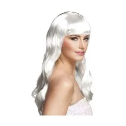 Jourdefete Perruque Femme Chic - Blanc