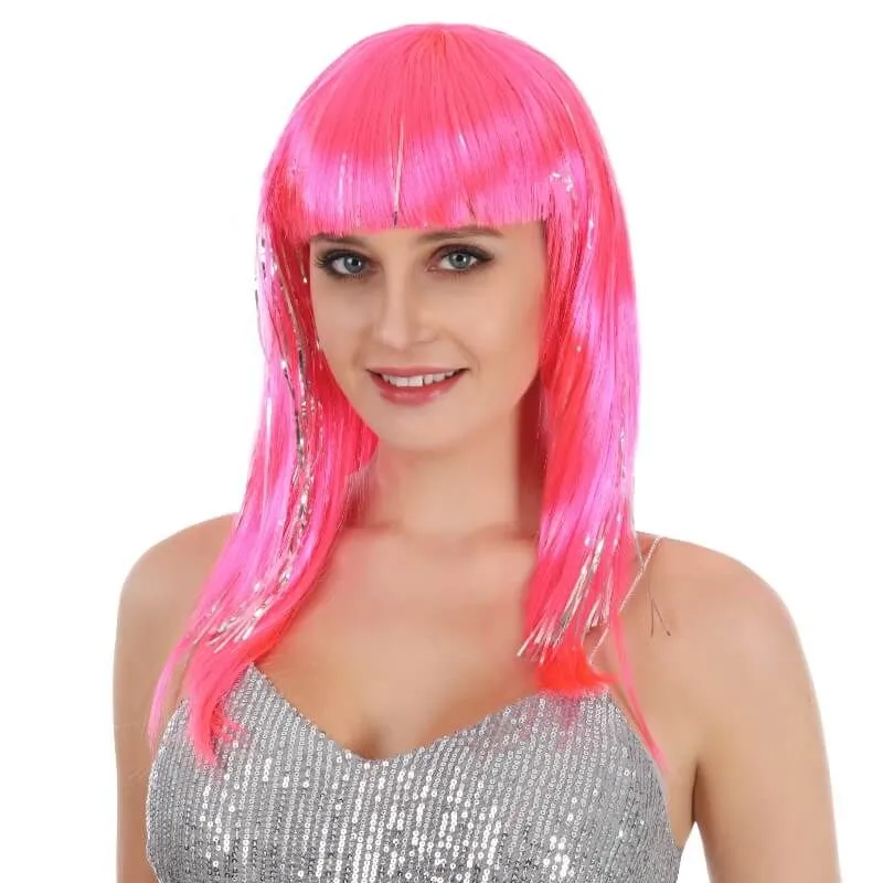 Jourdefete Perruque Pour Femme Cheveux Mi-longs Dance - Couleur Au Choix