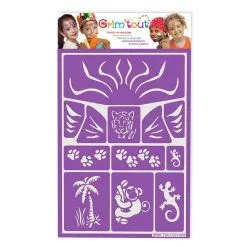 Jourdefete Pochoir Jungle Grim'tout