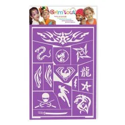 Jourdefete Pochoir Ninja Grim'tout