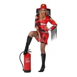 Jourdefete Pompier Zombie Femme - Taille Au Choix