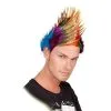 Jourdefete Perruque Punk Homme Multicolore