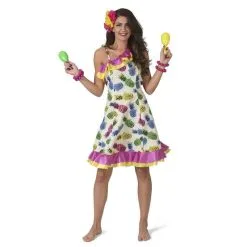Jourdefete Robe Hawaï Ananas Pour Femme - Taille Au Choix