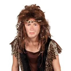 Jourdefete Perruque Homme Sauvage