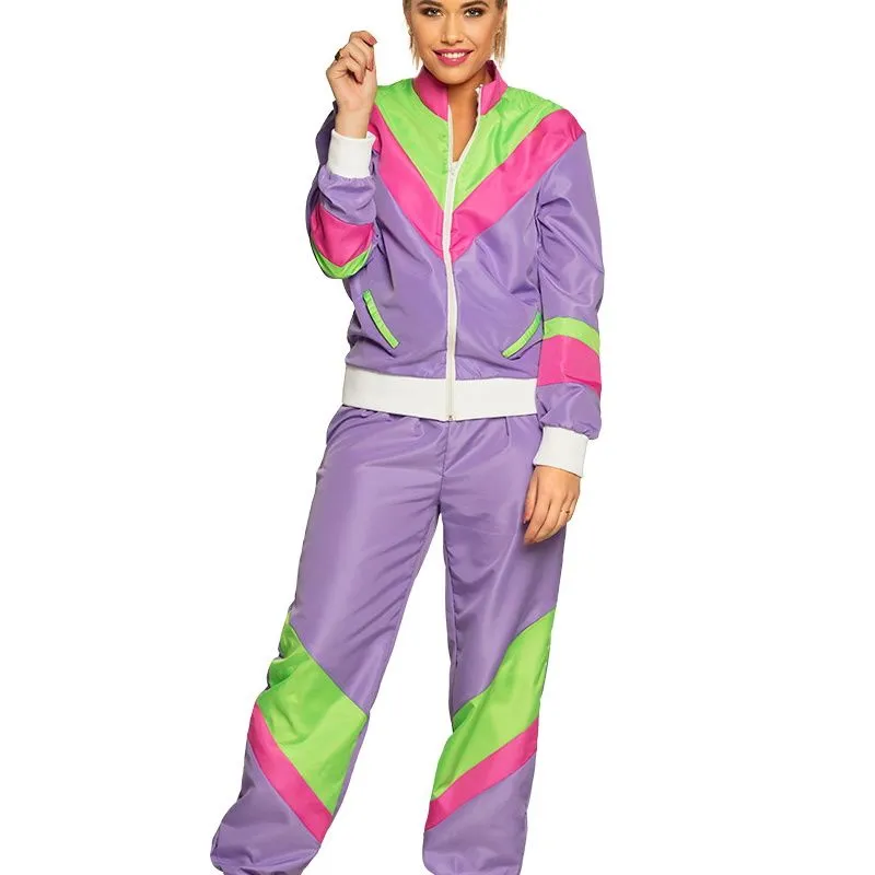 Jourdefete Survêtement Années 80 - Femme - Taille Au Choix