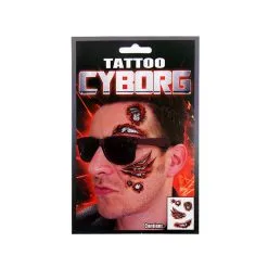 Jourdefete Tatouage Temporaire Adulte - Cyborg