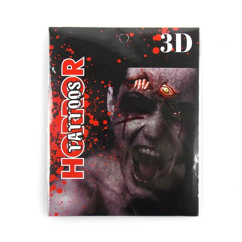 Jourdefete Tatouage "Oeil De Zombie" Et Ses 7 Assortiments