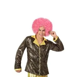 Jourdefete Veste Disco Or Brillant Homme