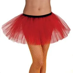 Jourdefete Tutu Fluo 80's Rouge