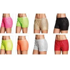 Jourdefete Short à Sequins Femme - Couleur Au Choix