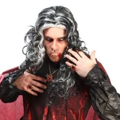 Jourdefete Perruque Frisée De Dracula