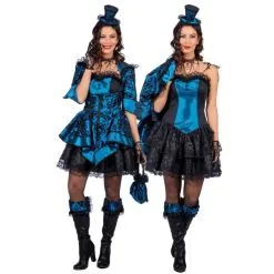 Jourdefete Veste Et Robe Baroque - Bleu - Femme - Taille Au Choix